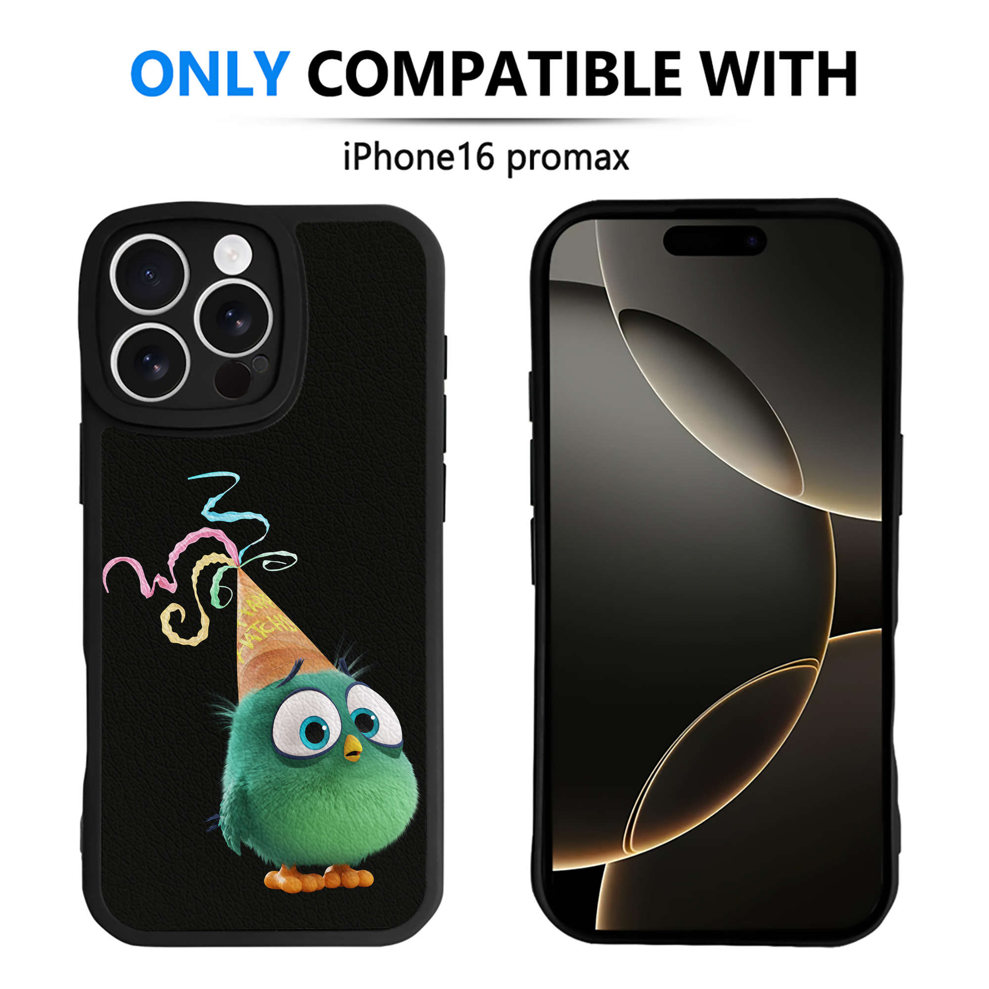 （画像用） Angry Birds アングリーバード 【iPhone 16シリーズ対応】シリコンスマホケース（レザー調） 材質：シリコン